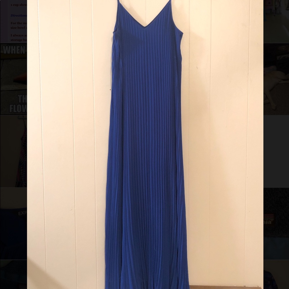 Express Long Pleated Dress
